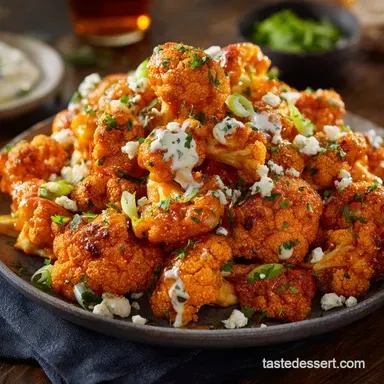 Spicy Buffalo Cauliflower Bites: Baked, Crispy Vegan Wings.