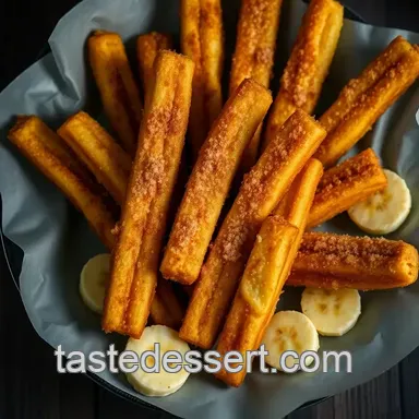 Crispy Banana Fries with Cinnamon Sugar: A Sweet and Savory Delight Recipe Card