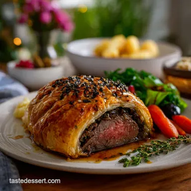 Beef Wellington Recipe: Golden Pastry and Tender Tenderloin Recipe Card