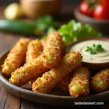 The Ultimate Crispy BeerBattered Zucchini Sticks Recipe Recipe Card