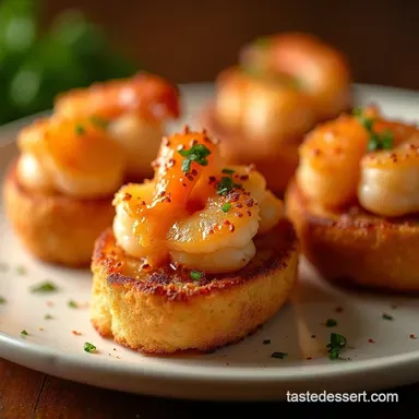 The Ultimate Crispy Garlic Butter Shrimp Toasts Recipe Recipe Card