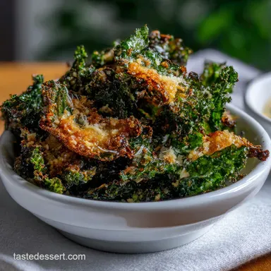 Garlic and Parmesan Kale Chips: Achieve Ultimate Crisp Recipe Card