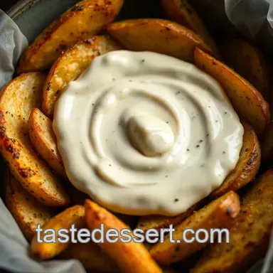 Easy Crispy Potato Kennebec Wedges with Roasted Garlic Aioli Recipe Card