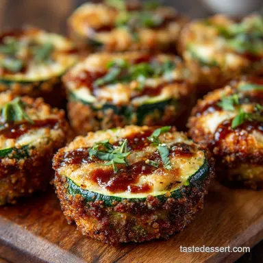 Zucchini Pizza Bites: Low Carb, Cheesy, and Ultra-Crispy Snack Recipe Card