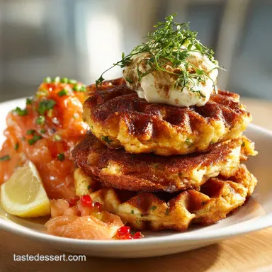 Proper Savoury Waffles and Salmon Cakes The Sophisticated Brunch