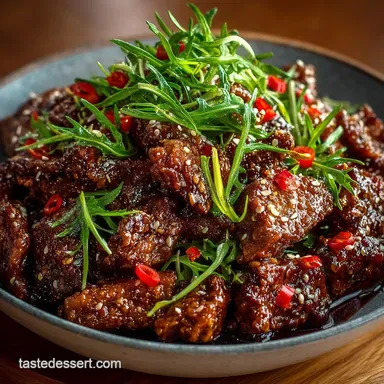 Ultimate Sticky Crispy Mongolian Beef Recipe Takeaway Fakeaway Recipe Card