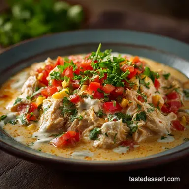 Crock Pot Santa Fe Chicken: The Ultra-Creamy Set-It-and-Forget-It Meal Recipe Card