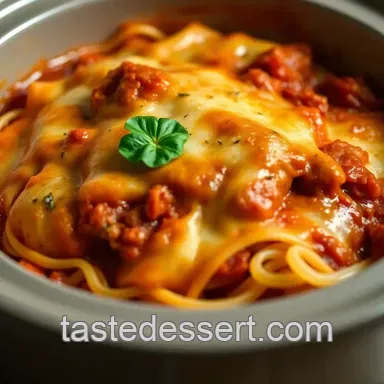 Crockpot Lasagna Delight presentation