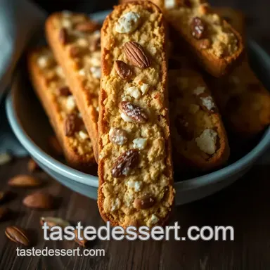Crunchy Almond Biscotti: A Classic Italian Treat presentation