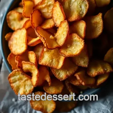 Crunchy Onion and Sour Cream Potato Chips presentation