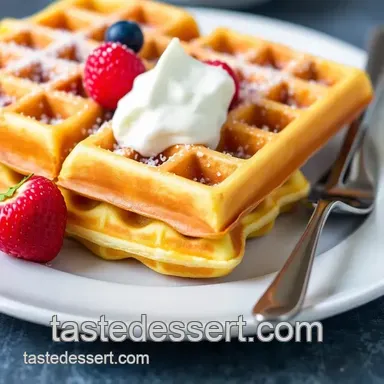 Delici Belgian Desserts: The Ultimate Belgian Waffle Recipe You Need! Recipe Card