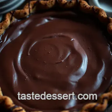 Decadent Chocolate Chess Pie presentation