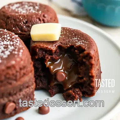 Decadent Chocolate Lava Cakes presentation