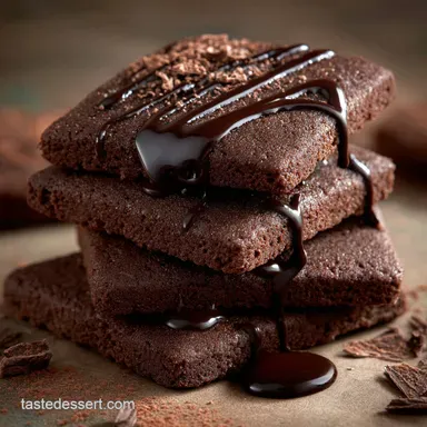 Double Chocolate Shortbread: Decadent, Crumbly, Melt-in-Your-Mouth Biscuits Recipe Card