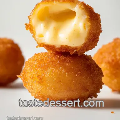 Deep-Fried Babybel Bombs with Spicy Marinara presentation