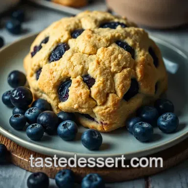 Delightful Blueberry Scones: A Taste of Afternoon Tea presentation