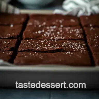 Double Chocolate Cocoa Brownies presentation
