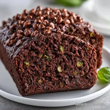 Double Chocolate Zucchini Bread Baked Recipe Card