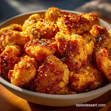 Golden Crunch The Ultimate Air Fryer Popcorn Chicken Recipe Card
