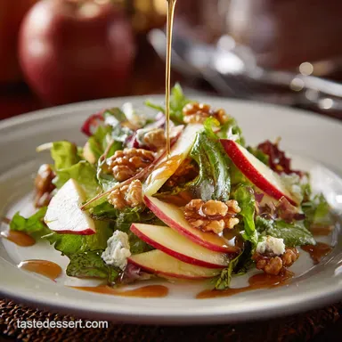 Apple Walnut Salad Recipe Easy Crisp Creamy Autumn Delight Recipe Card