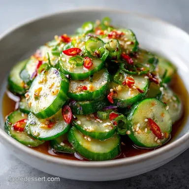 Easy Asian Cucumber Salad: Quick, Crisp, & Flavorful Recipe Card