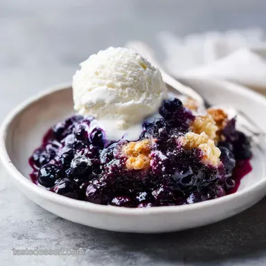 Blueberry Cobbler in 55 Minutes Recipe Card