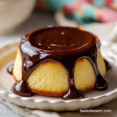 Boston Cream Pie with Chocolate Ganache: 45 Minute Recipe