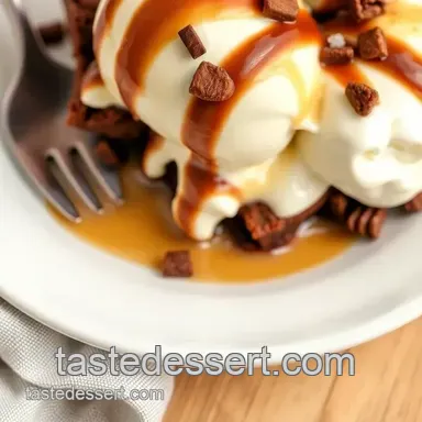 Easy Brownie Sundae Delight presentation