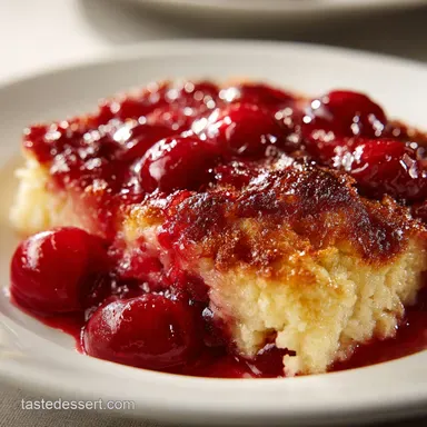 Easy Cherry Cobbler Recipe: 9 Servings Recipe Card