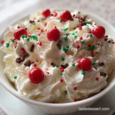 Christmas Fluff Recipe: Easy No-Bake Holiday Delight Recipe Card