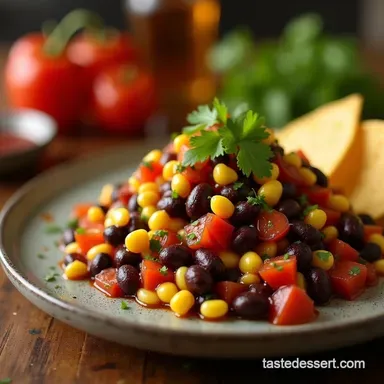 The Ultimate Cowboy Caviar Easy Black Bean Corn Dip Recipe Card