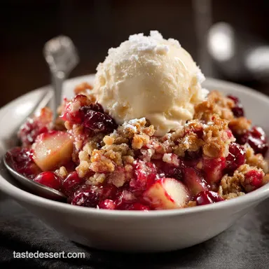 Cranberry Apple Crisp: The Easy Perfect Apple Crumble Recipe Recipe Card