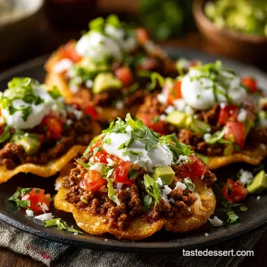Ground Beef Tostadas: Crispy Shells Speedy 35-Minute Recipe Recipe Card