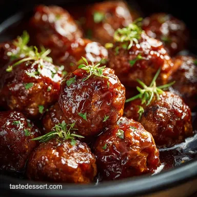 Crockpot Honey Garlic Meatballs: The Best Sticky Glazed Slow Cooker Recipe Recipe Card