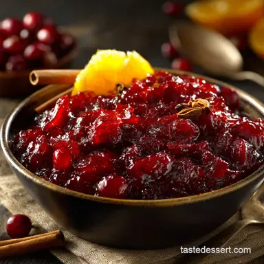 Cranberry Sauce: The Easy Homemade Recipe with Orange and Spice Recipe Card