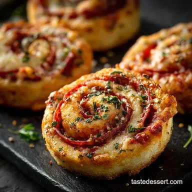 Italian Pepperoni Pinwheels The Ultimate Easy Pizza Rollups Recipe Recipe Card