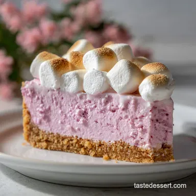 Easy Marshmallow Cheesecake for 10 Servings Recipe Card