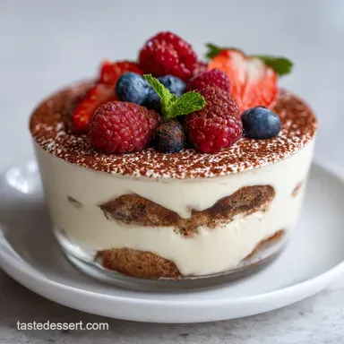 Easy Tiramisu: Creamy Italian Mascarpone Dessert in 20 Minutes Recipe Card