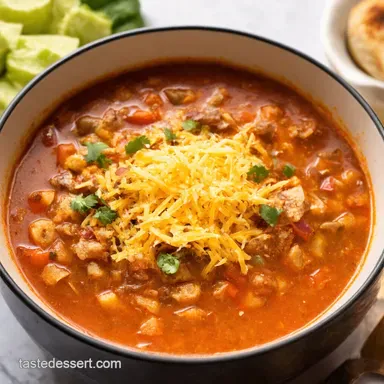 Easy Peasy Taco Soup Recipe Quick Simple Recipe Card