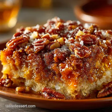 Easiest Pumpkin Pecan Cobbler Recipe Autumn Comfort Recipe Card