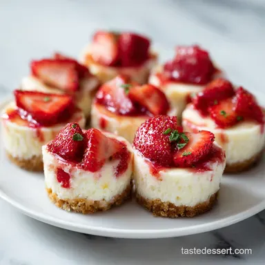Strawberry Cheesecake Bites Easy: Creamy 15-Minute Recipe Recipe Card