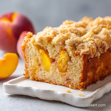 Peach Bread: Easy Summer Crumble Quick Bread Recipe