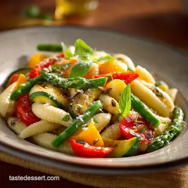 Cavatelli with summer vegetables recipe Easy sweet 35Min Healthy Summer Dinner Recipe Card