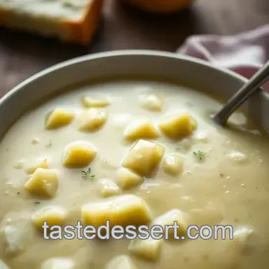 Effortless 4-Ingredient Creamy Potato Soup presentation