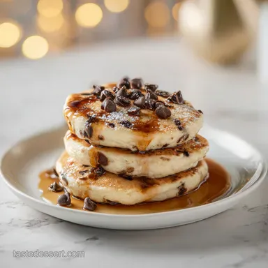 Espresso Chip Pancakes in 25 Minutes Recipe Card