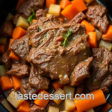 Fall-Off-The-Bone Crock-Pot Beef Short Ribs presentation