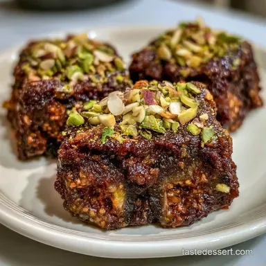 Fig Barfi Recipe for 20 Pieces Recipe Card