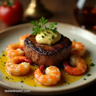 Perfect PanSeared Filet Mignon Surf and Turf Recipe Recipe Card
