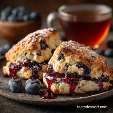 Properly Flaky Gluten Free Blueberry Scones The Ultimate Tea Time Treat Recipe Card