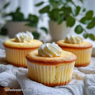 Fluffy Japanese Cotton Cheesecake Cupcakes for 12 Recipe Card